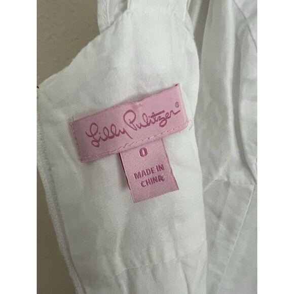 Lilly Pulitzer Phoebe Dress Resort White Lace Size 0 - Picture 9 of 13